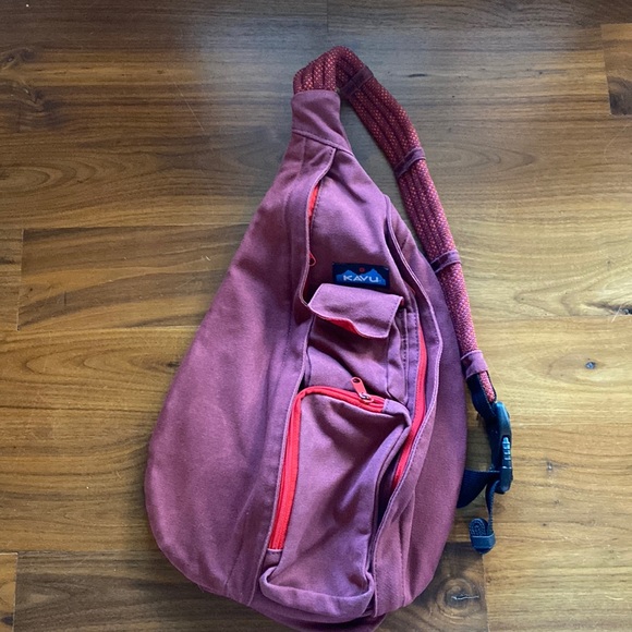 Kavu Bags Kavu Rope Sling Bag Adjustable Burgundy Red Poshmark